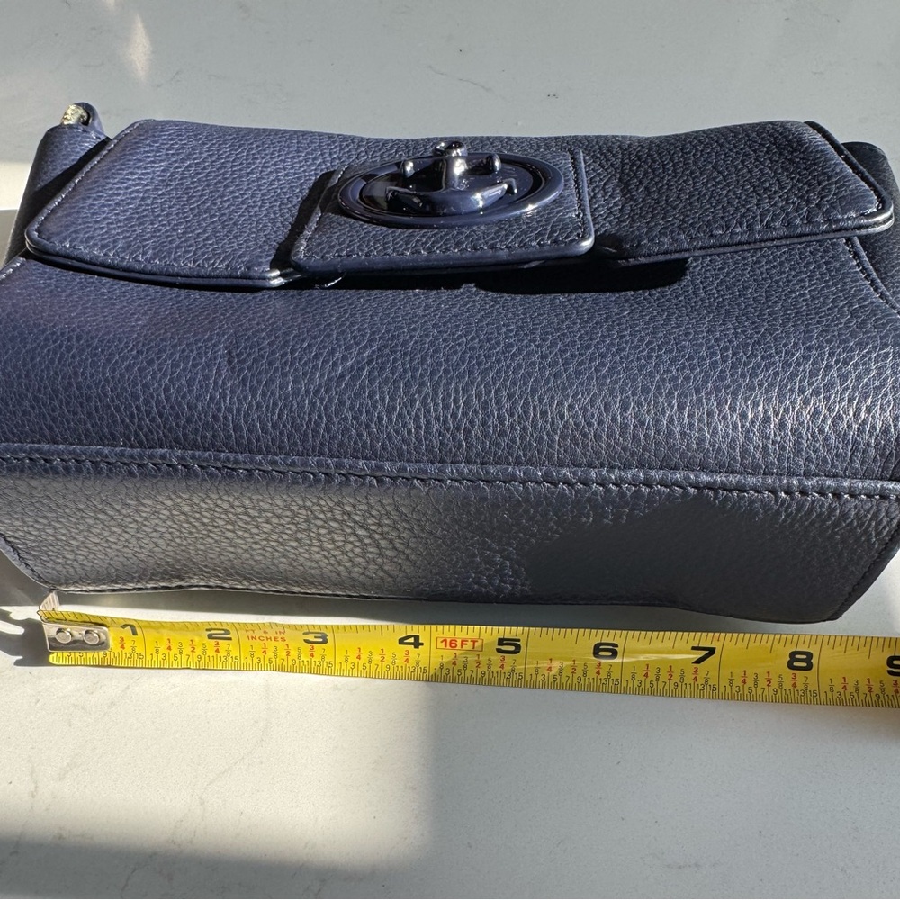 Talbots Dark Blue Crossbody Bag with Anchor Detail - Picture 4 of 8